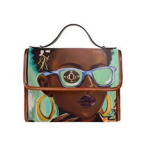 Abreesha Waterproof Canvas Bag/All Over Print (Model 1641)