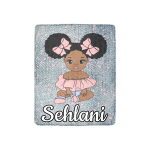 Afro Girl Baby Blanket Ultra-Soft Micro Fleece Blanket